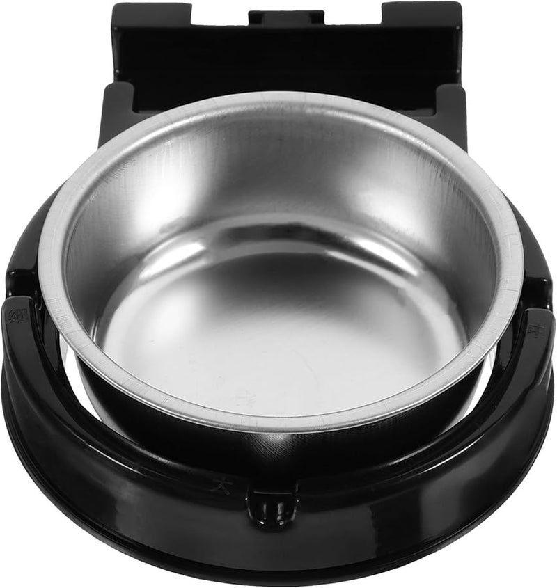 علبة سجائر من الفولاذ المقاوم للصدأ مثبتة على الحائط مع غطاء أسود للاستخدام الداخلي في الحمام أو البار - Image 1